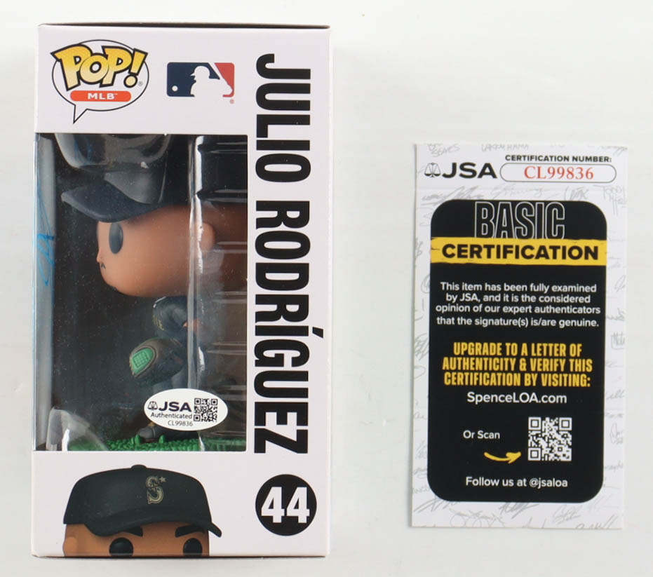 Julio Rodriguez Signed Mariners #44 Funko Pop! Vinyl Figure (JSA ...