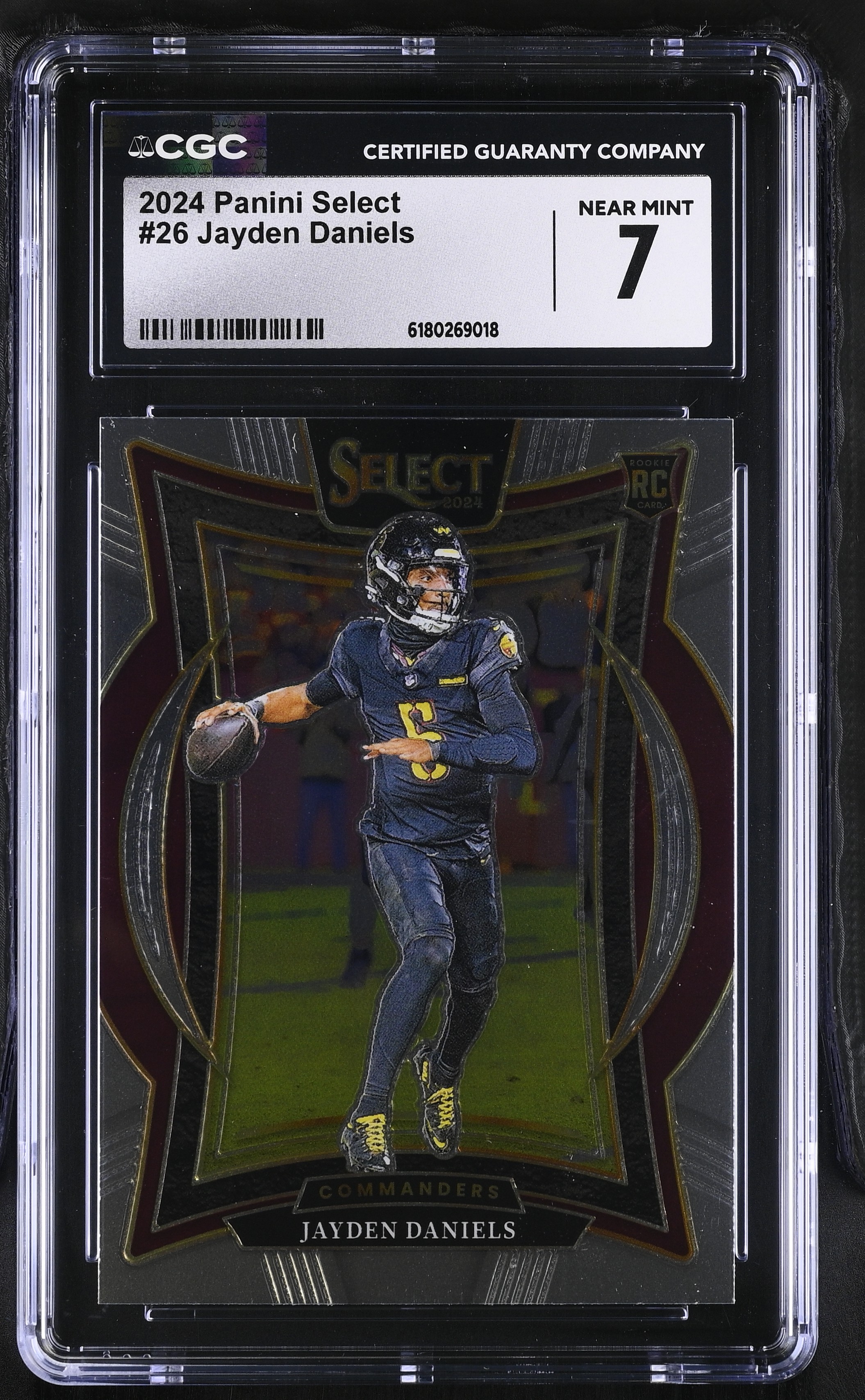Jayden Daniels 2024 Panini Select Concourse #26 RC (CGC 7) | Pristine ...