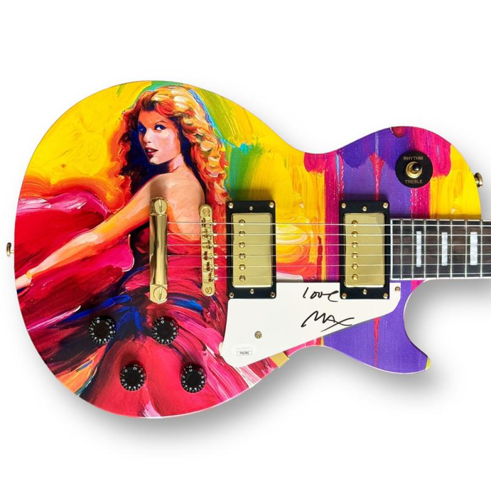 Peter Max Signed Custom Taylor Swift Autograph Edition Les Paul Style ...