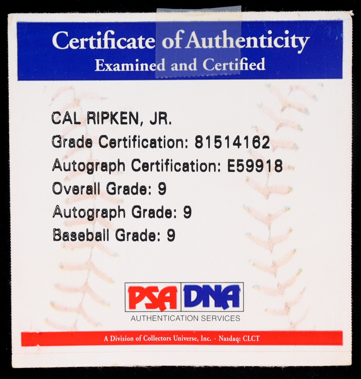 Cal Ripken Jr. Signed OML Baseball (PSA Grade 9) | Pristine Auction