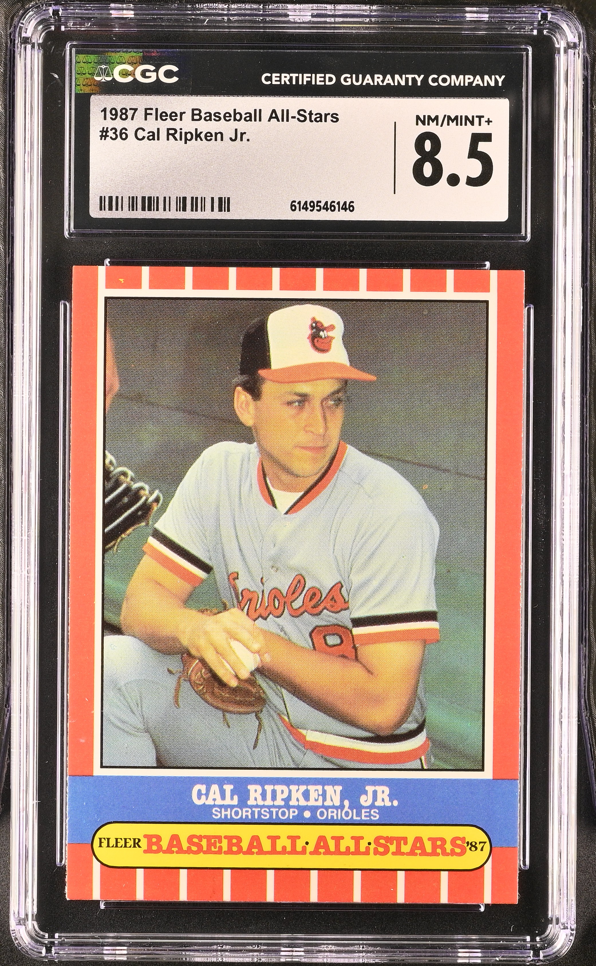 Cal Ripken Jr. 1987 Fleer Baseball All-Stars #36 (CGC 8.5) | Pristine ...