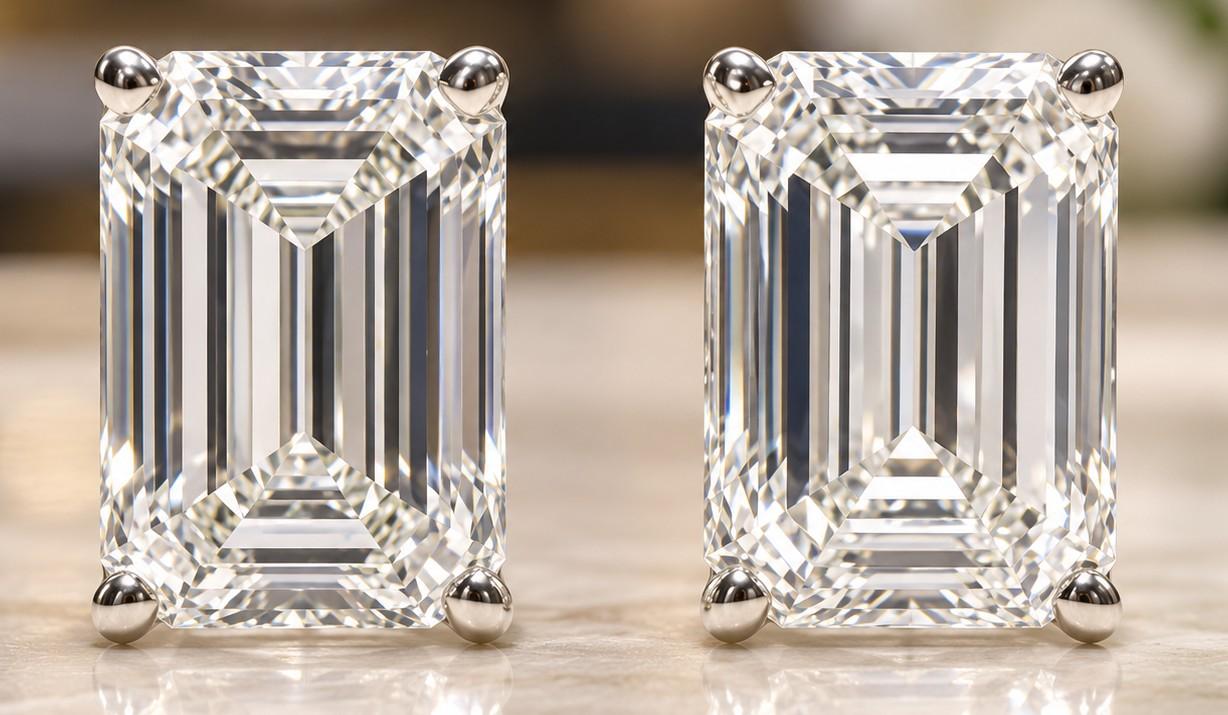 Multiple Stud Earing 3.20 Carats Lab Grown Diamond Stud Earrings | $5,000 Estimated Retail ...