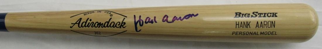Hank Aaron Signed Adirondack Big Stick Baseball Bat (PSA) | Pristine ...