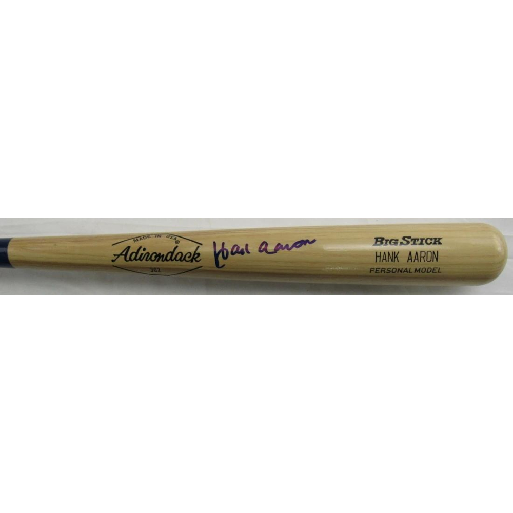Hank Aaron Signed Adirondack Big Stick Baseball Bat (PSA) | Pristine ...