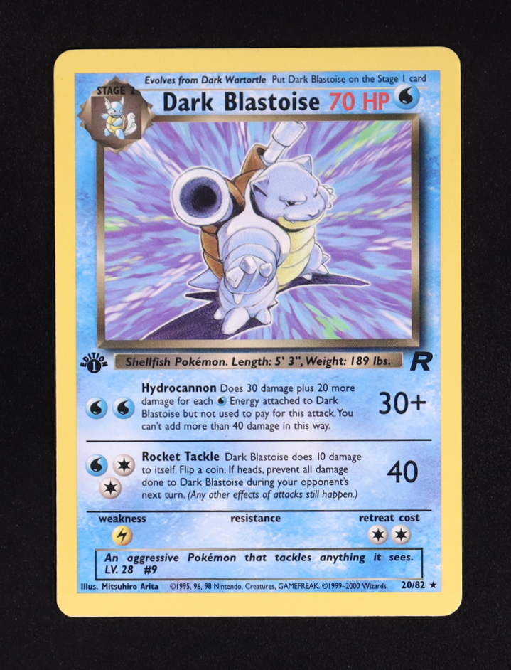 Dark Blastoise 2000 Pokemon Team Rocket 1st Edition #20 | Pristine Auction