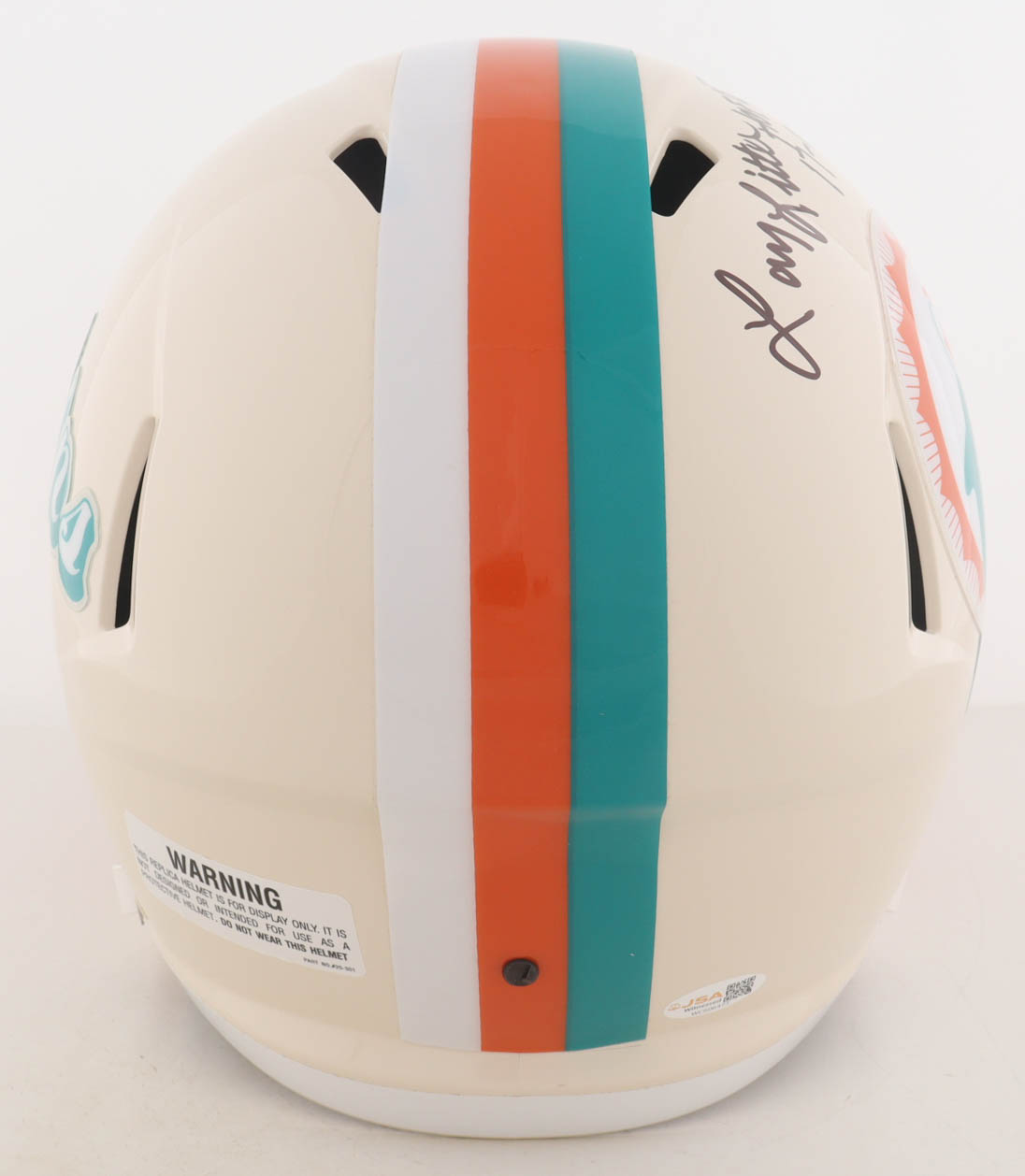 Larry Little Signed Dolphins Full-Size Retro Alternate Speed Helmet ...