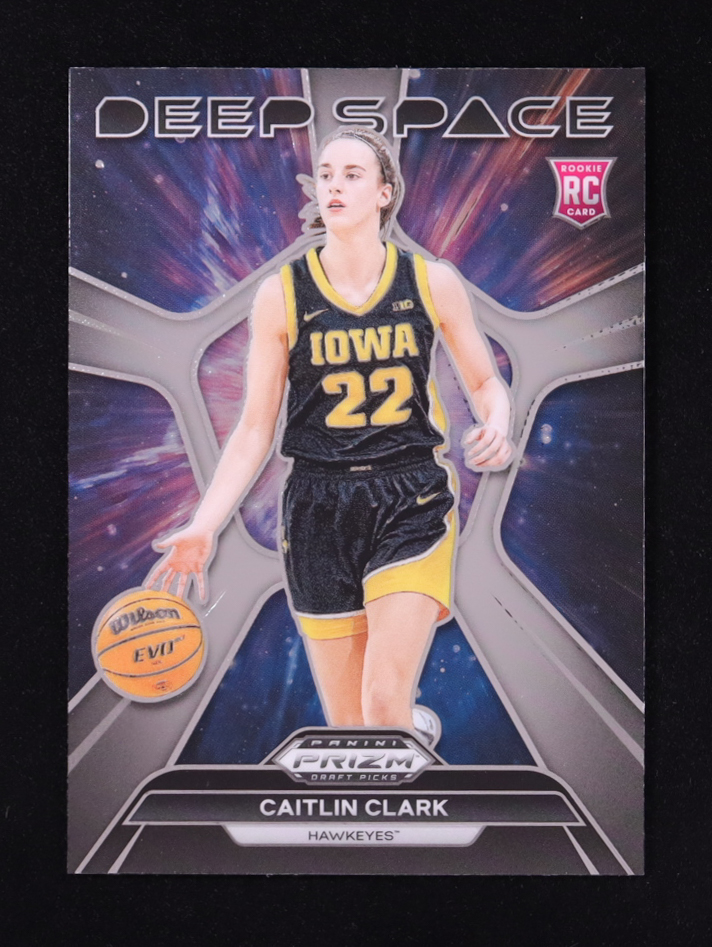 Deep Sace Caitlin Clark 2024 Panini Prizm Draft Picks Deep Space #8 RC | Pristine ...