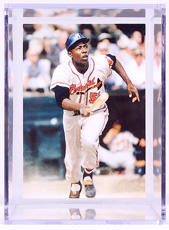 Hank Aaron Signed Rawlings Gold Glove Mini-Baseball Glove with Display Case (JSA COA) at PristineAuction.com Hank Aaron Signed Rawlings Gold Glove Mini-Baseball Glove with Display Case (JSA COA) at PristineAuction.com