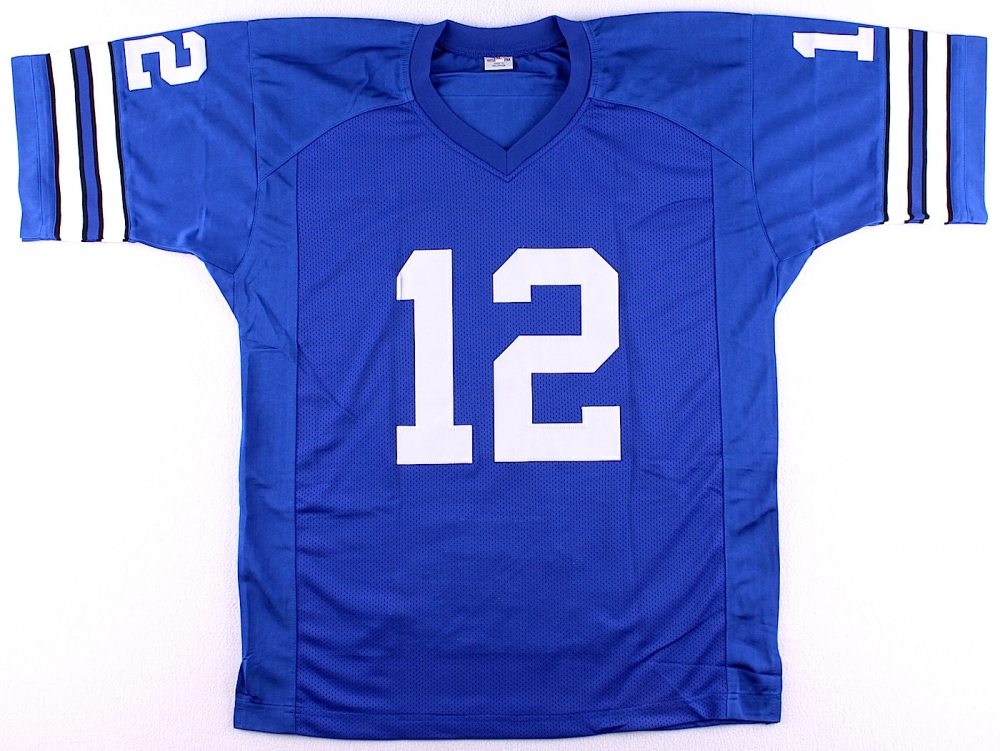 Custom Roger Staubach Thanksgiving Throwback Football Jersey – Stitched Numbers & Name, Adult Sizes (No Logos)