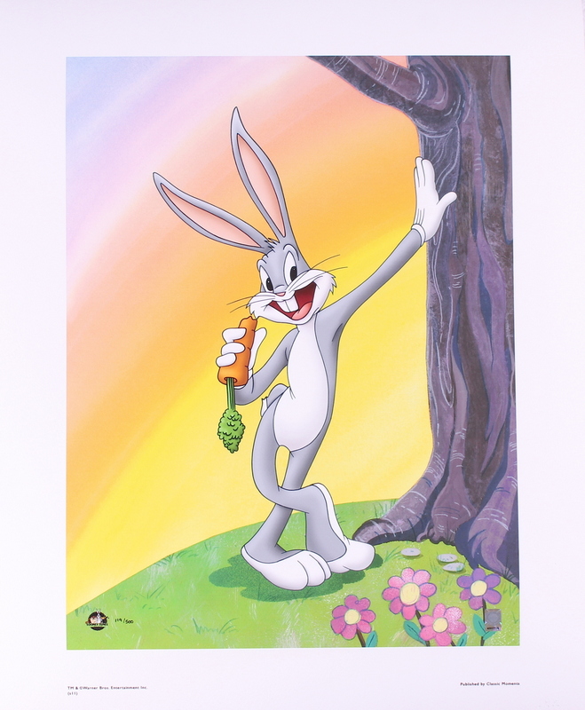 Bugs Bunny "Classic Bugs" Looney Tunes LE 16x20 Giclee (CM COA & WB Hologram) at PristineAuction.com Bugs Bunny "Classic Bugs" Looney Tunes LE 16x20 Giclee (CM COA & WB Hologram) at PristineAuction.com