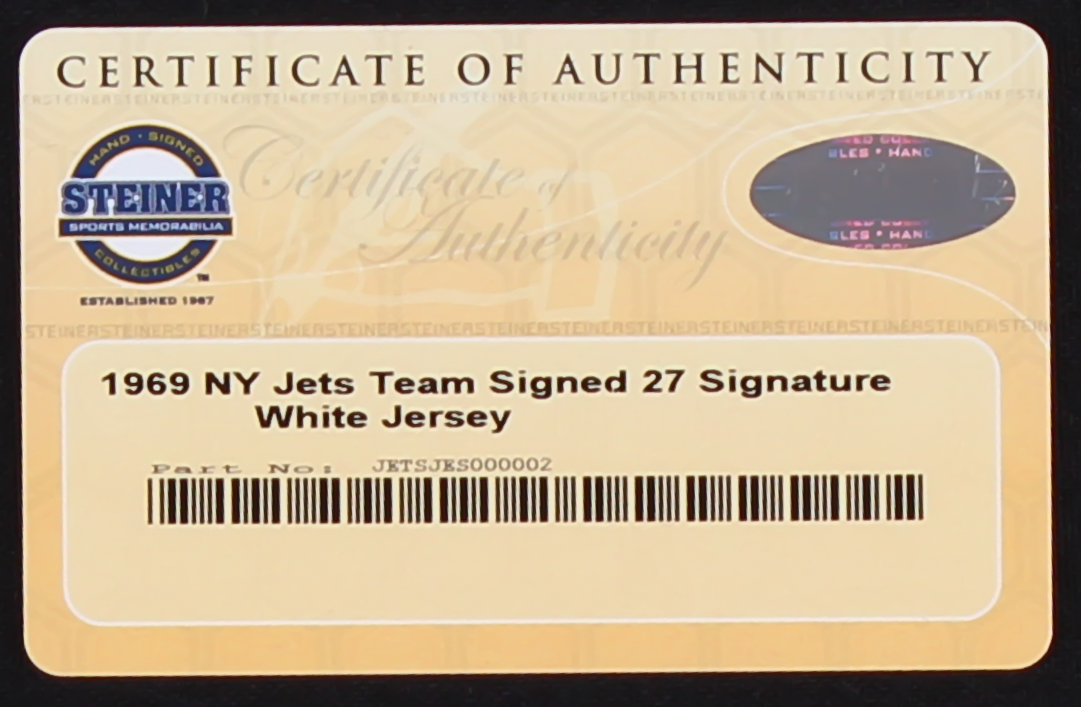1969 New York Jets Team Signed Joe Namath Jersey Signed by (27) With Joe Namath, Don Maynard, Emerson Boozer, Matt Snell (Steiner COA) at PristineAuction.com 1969 New York Jets Team Signed Joe Namath Jersey Signed by (27) With Joe Namath, Don Maynard, Emerson Boozer, Matt Snell (Steiner COA) at PristineAuction.com