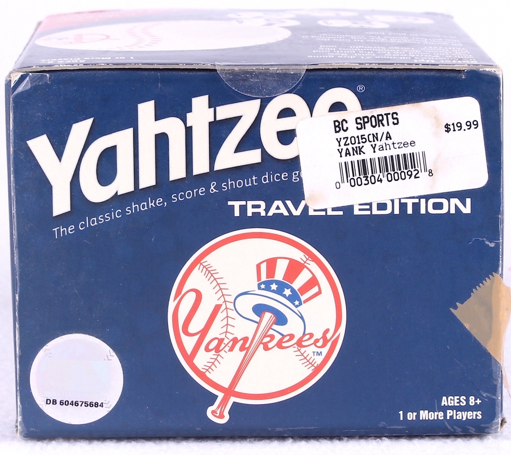 Yahtzee Yankees Travel Size Game in Original Packaging Pristine Auction