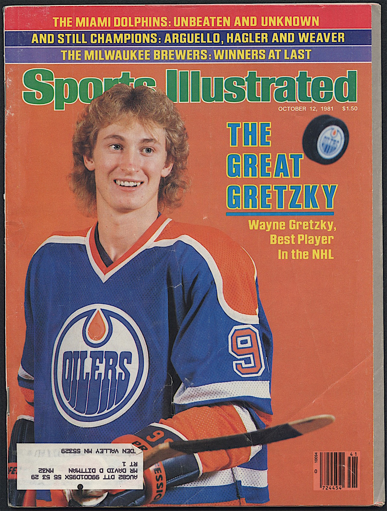 Wayne Gretzky Original Oilers 1981 Sports Illustrated Magazine (First Appearance) at PristineAuction.com Wayne Gretzky Original Oilers 1981 Sports Illustrated Magazine (First Appearance) at PristineAuction.com