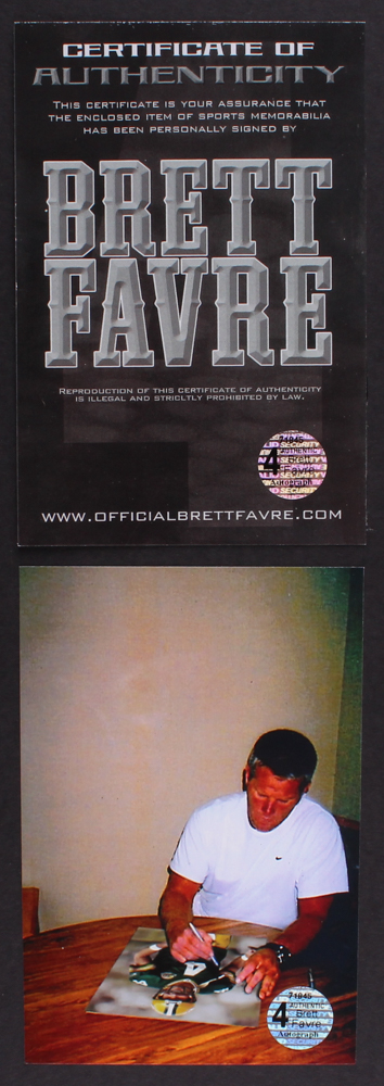 Brett Favre Signed Packers "The Kid" 22x30x2 Custom Framed Shadowbox Super Bowl XXXI Championship Ring Display (Favre COA) at PristineAuction.com Brett Favre Signed Packers "The Kid" 22x30x2 Custom Framed Shadowbox Super Bowl XXXI Championship Ring Display (Favre COA) at PristineAuction.com