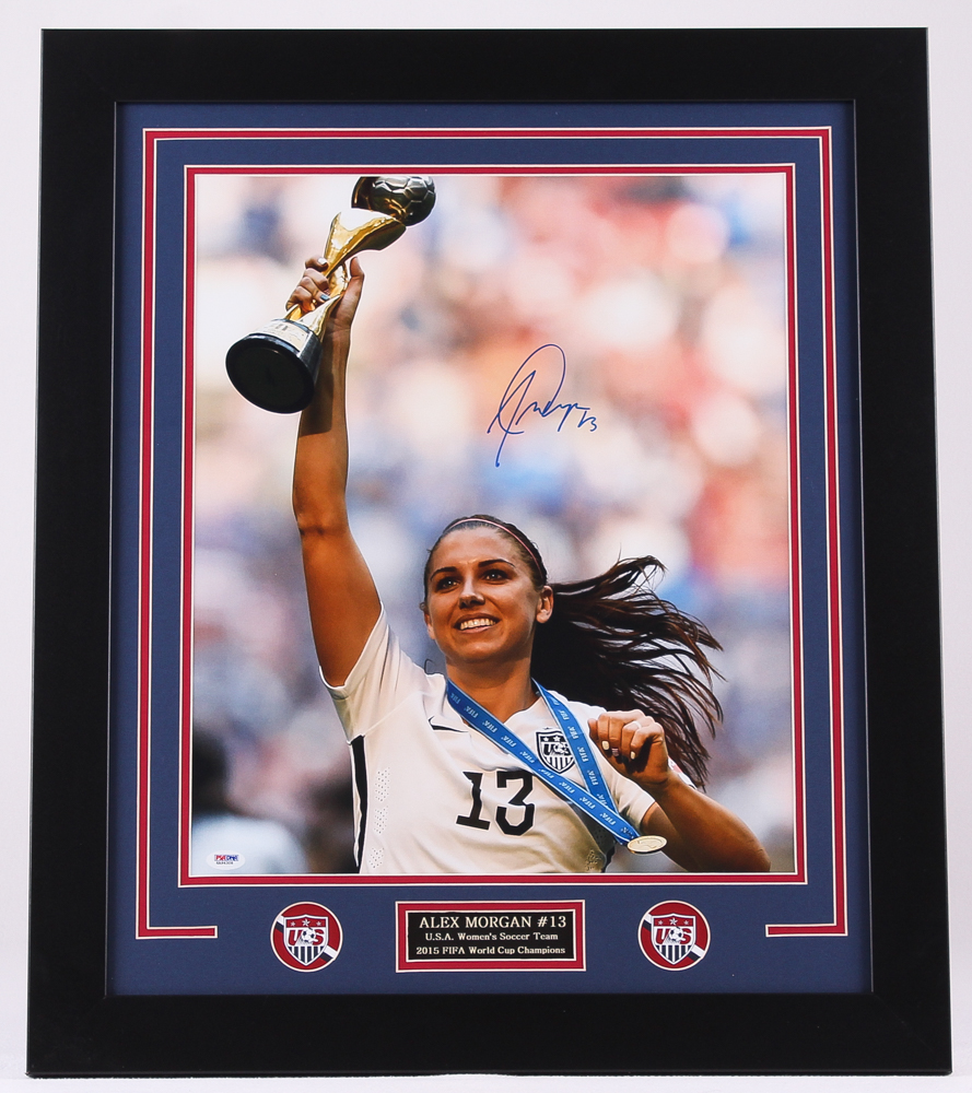 Alex Morgan Signed Team USA 23x27 Custom Framed Photo Display (PSA COA) at PristineAuction.com Alex Morgan Signed Team USA 23x27 Custom Framed Photo Display (PSA COA) at PristineAuction.com
