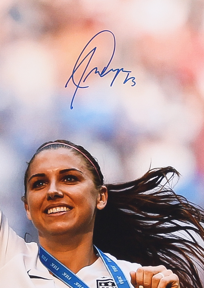 Alex Morgan Signed Team USA 23x27 Custom Framed Photo Display (PSA COA) at PristineAuction.com Alex Morgan Signed Team USA 23x27 Custom Framed Photo Display (PSA COA) at PristineAuction.com