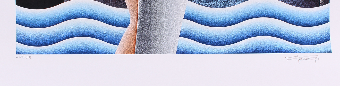 Mike Kungl "Shaken and Stirred" Signed Limited Edition Suite of Four 23.5" x 35" Mixed Media Lithographs with Silkscreen on Museum Quality Deckle-Edge Paper #205/375 at PristineAuction.com Mike Kungl "Shaken and Stirred" Signed Limited Edition Suite of Four 23.5" x 35" Mixed Media Lithographs with Silkscreen on Museum Quality Deckle-Edge Paper #205/375 at PristineAuction.com