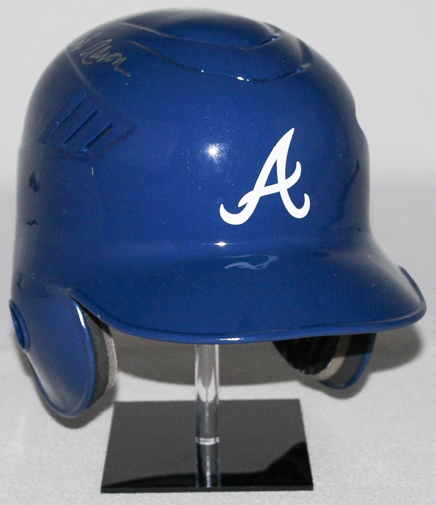 Hank Aaron Signed Braves FullSize Authentic MLB Helmet (JSA COA) Pristine Auction