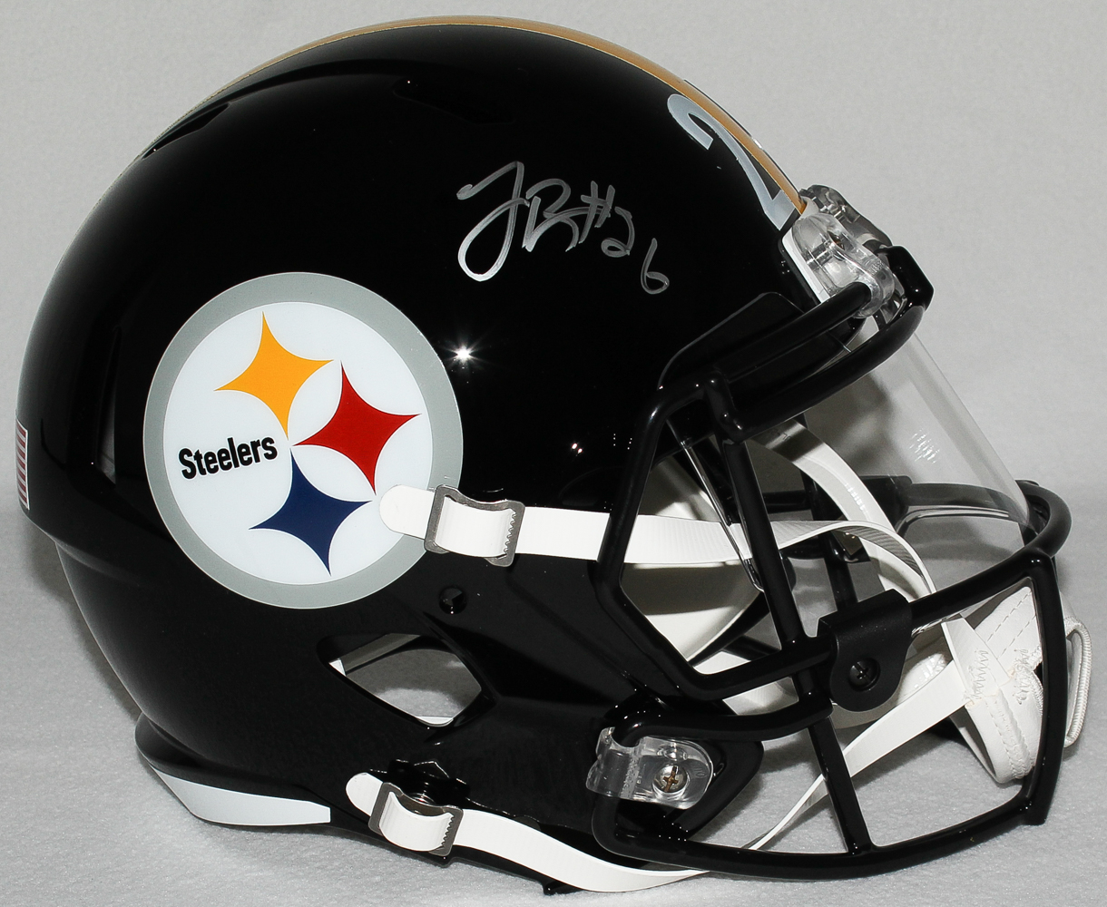 Le'Veon Bell Signed Steelers Full-Size Speed Helmet With Visor (TSE) at PristineAuction.com Le'Veon Bell Signed Steelers Full-Size Speed Helmet With Visor (TSE) at PristineAuction.com