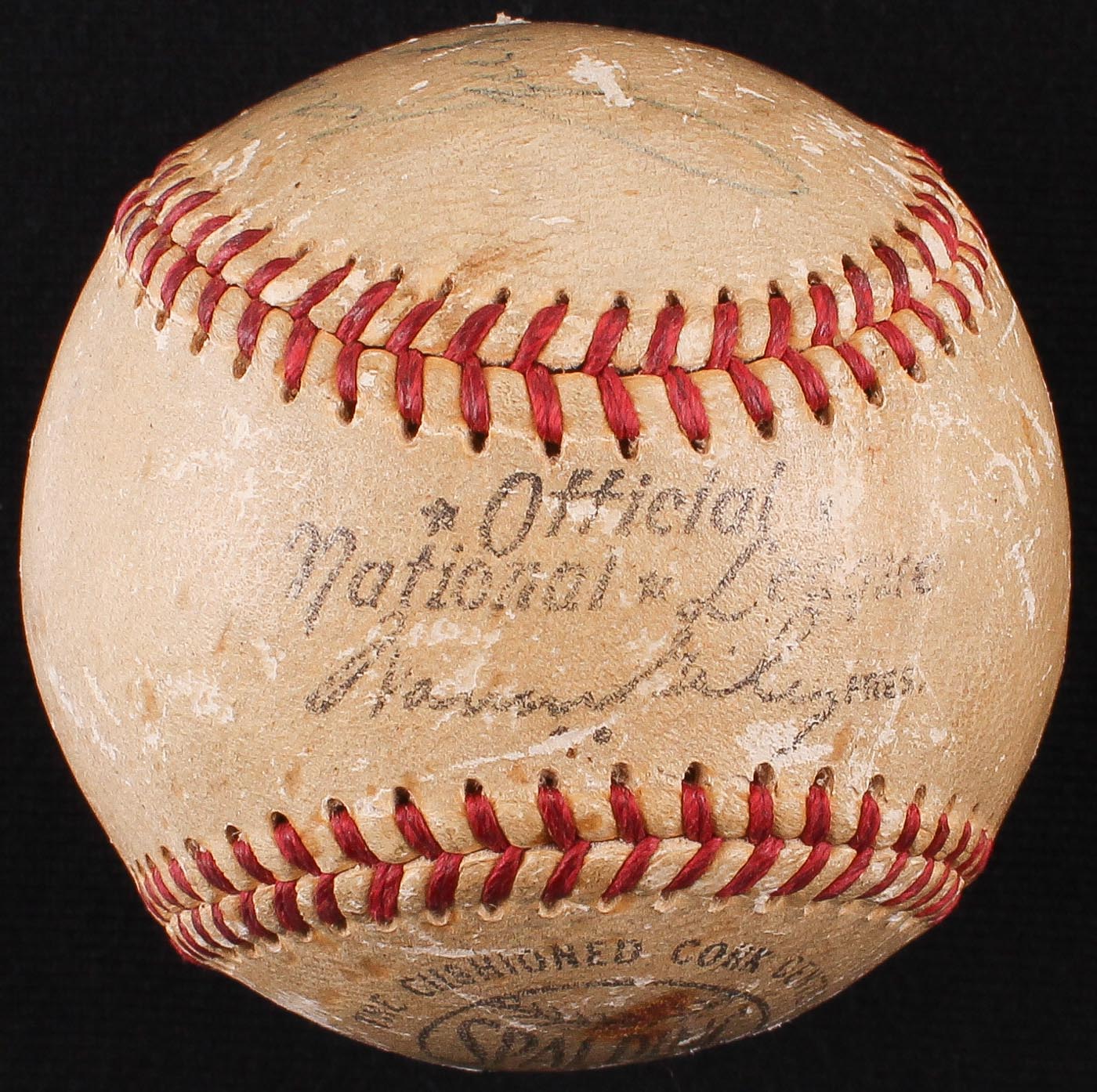Jack Dempsey & Jocko Conlan Signed ONL Baseball Inscribed "8/8/54" (JSA LOA) at PristineAuction.com Jack Dempsey & Jocko Conlan Signed ONL Baseball Inscribed "8/8/54" (JSA LOA) at PristineAuction.com