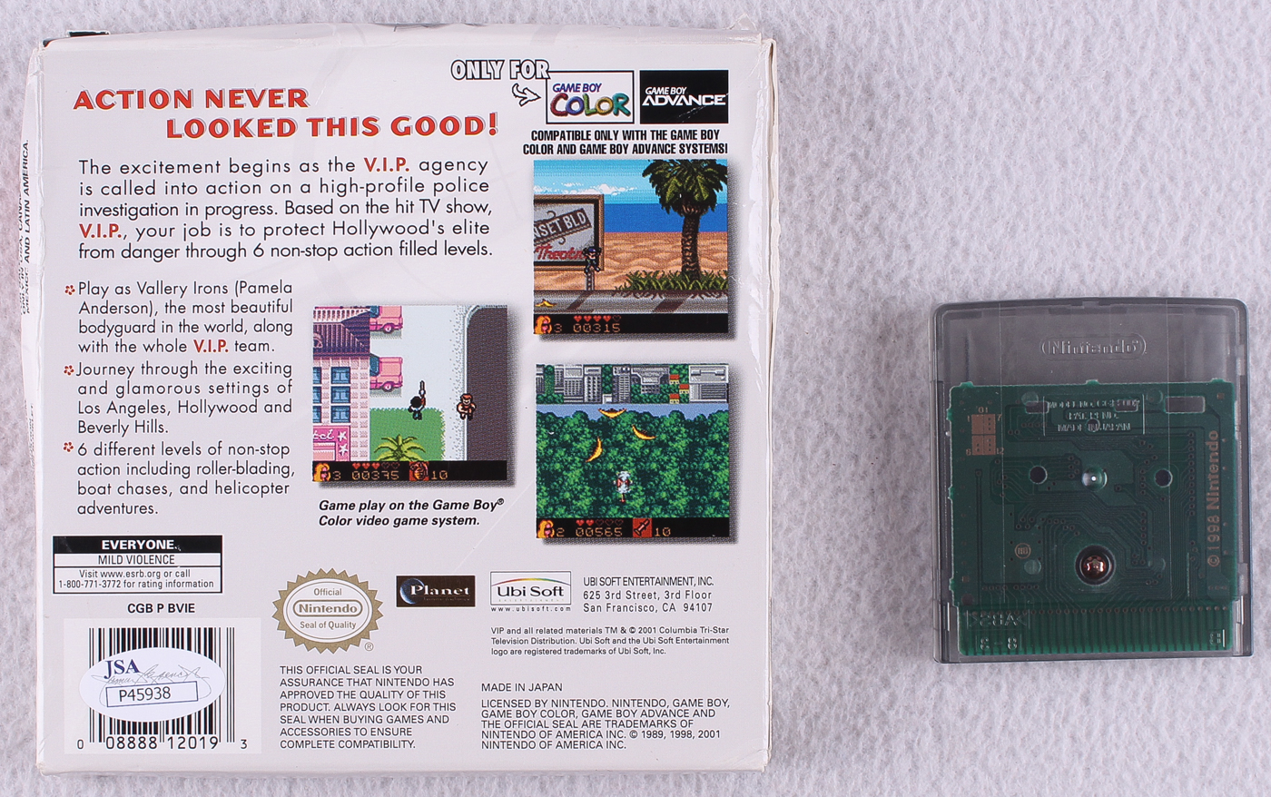 Pamela Anderson Signed "VIP" Game Boy Video Game (JSA COA) at PristineAuction.com Pamela Anderson Signed "VIP" Game Boy Video Game (JSA COA) at PristineAuction.com