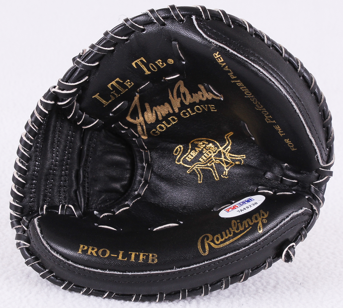 Johnny Bench Signed Rawlings Pro Model Mini Catchers Glove with High Quality Display Case (PSA COA) at PristineAuction.com Johnny Bench Signed Rawlings Pro Model Mini Catchers Glove with High Quality Display Case (PSA COA) at PristineAuction.com