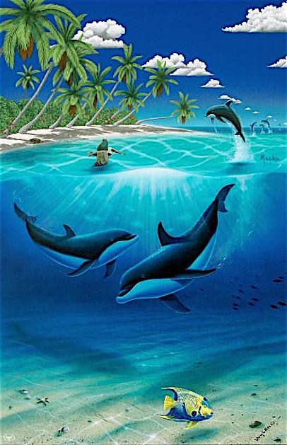 Wyland "Dreaming of Paradise" Signed Limited Edition 17.5" x 27" Lithograph #673/750 (Wyland Galleries COA) at PristineAuction.com Wyland "Dreaming of Paradise" Signed Limited Edition 17.5" x 27" Lithograph #673/750 (Wyland Galleries COA) at PristineAuction.com