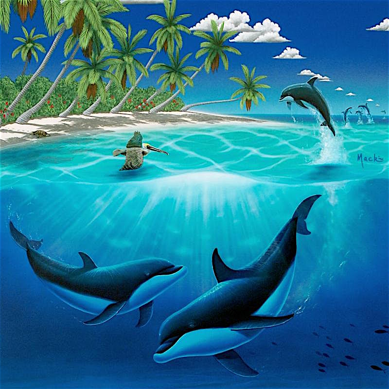 Wyland "Dreaming of Paradise" Signed Limited Edition 17.5" x 27" Lithograph #673/750 (Wyland Galleries COA) at PristineAuction.com Wyland "Dreaming of Paradise" Signed Limited Edition 17.5" x 27" Lithograph #673/750 (Wyland Galleries COA) at PristineAuction.com