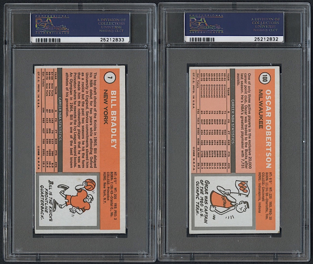 Lot of (4) PSA Graded 1970-71 Topps Basketball Cards with Oscar Robertson, Bill  Bradley, Jerry West & John Havlicek (PSA 5-6) | Pristine Auction