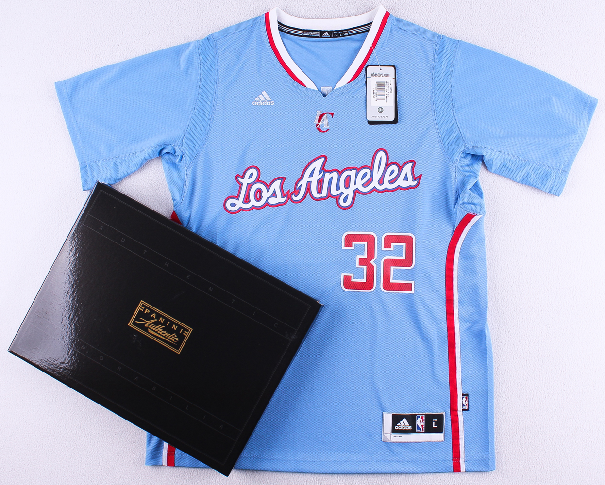 Blake Griffin Signed Clippers Adidas Swingman Short Sleeved Jersey (Panini COA) at PristineAuction.com Blake Griffin Signed Clippers Adidas Swingman Short Sleeved Jersey (Panini COA) at PristineAuction.com