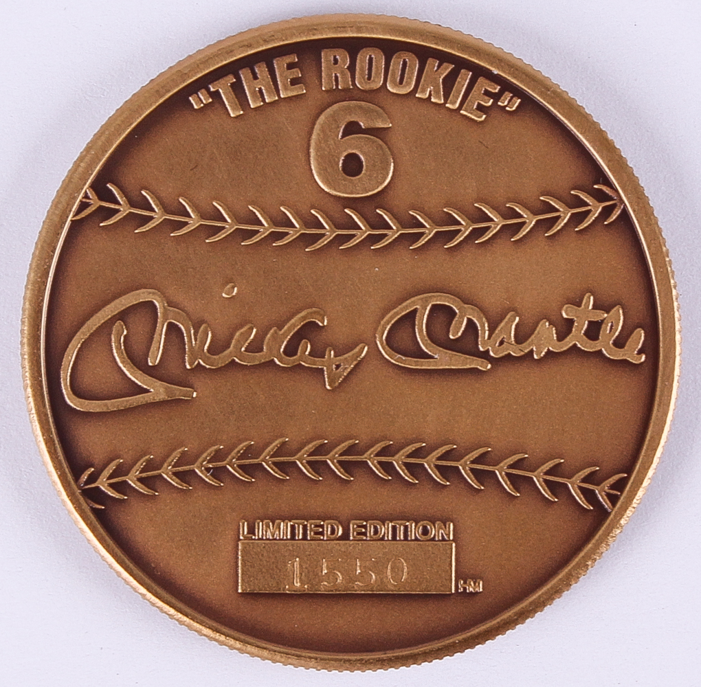 Mickey Mantle Yankees Limited Edition Commemorative Coin in Case with Motion Card (Highland Mint COA) at PristineAuction.com Mickey Mantle Yankees Limited Edition Commemorative Coin in Case with Motion Card (Highland Mint COA) at PristineAuction.com