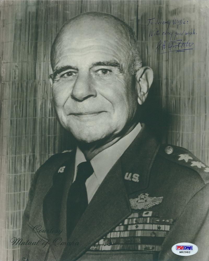 Jimmy Doolittle Signed WWII 8x10 Photo Inscribed "With Every Good Wish" (PSA COA) at PristineAuction.com Jimmy Doolittle Signed WWII 8x10 Photo Inscribed "With Every Good Wish" (PSA COA) at PristineAuction.com