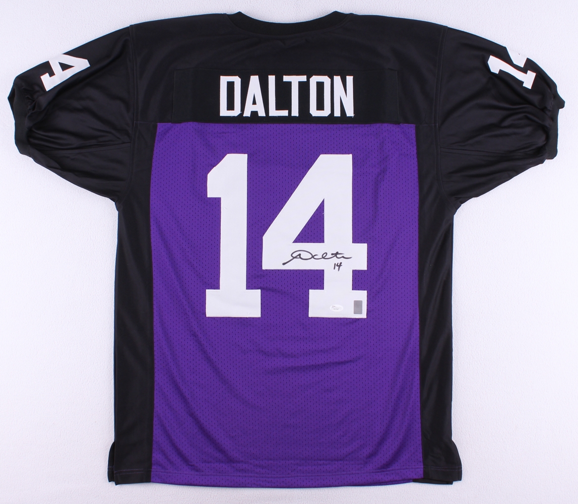 Andy Dalton Signed TCU Jersey (JSA COA & Dalton Hologram) at PristineAuction.com Andy Dalton Signed TCU Jersey (JSA COA & Dalton Hologram) at PristineAuction.com