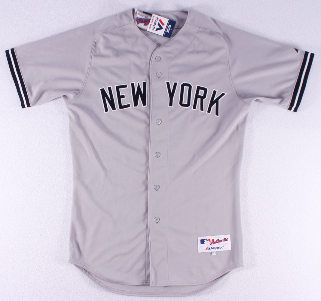 Set of (2) Derek Jeter Signed LE Yankees Majestic Authentic Home & Away Career Highlight Stat Jerseys Out of /22 (MLB Hologram & Steiner COA) at PristineAuction.com Set of (2) Derek Jeter Signed LE Yankees Majestic Authentic Home & Away Career Highlight Stat Jerseys Out of /22 (MLB Hologram & Steiner COA) at PristineAuction.com