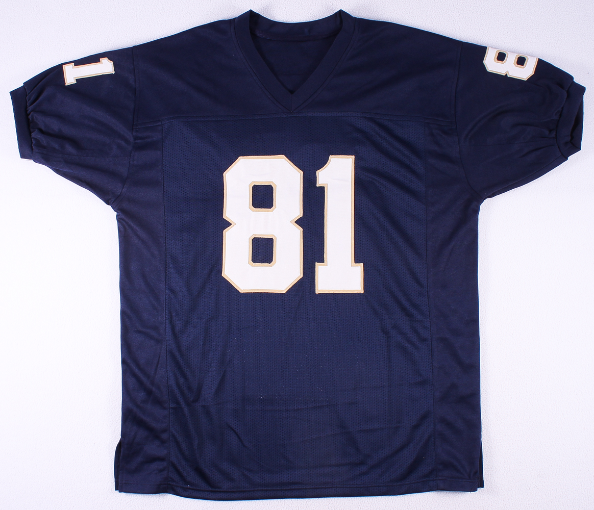 Tim Brown Signed Notre Dame Career Highlight Stat Jersey (JSA COA) at PristineAuction.com Tim Brown Signed Notre Dame Career Highlight Stat Jersey (JSA COA) at PristineAuction.com