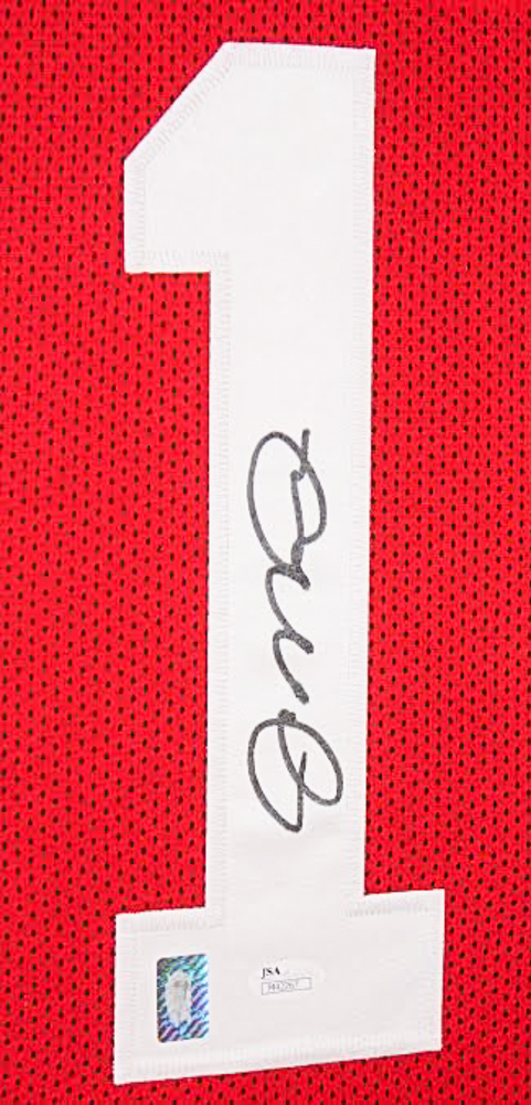 Joe Montana Signed 49ers 35x43 Custom Framed Jersey (JSA COA & Montana Hologram) at PristineAuction.com Joe Montana Signed 49ers 35x43 Custom Framed Jersey (JSA COA & Montana Hologram) at PristineAuction.com