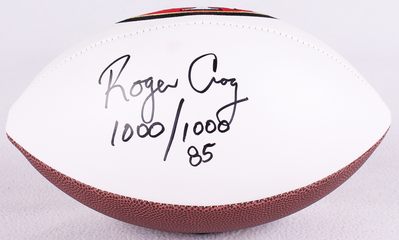 Roger Craig Signed 49ers Logo Football Inscribed "1000/1000 85" (PSA COA & Craig Hologram) at PristineAuction.com Roger Craig Signed 49ers Logo Football Inscribed "1000/1000 85" (PSA COA & Craig Hologram) at PristineAuction.com