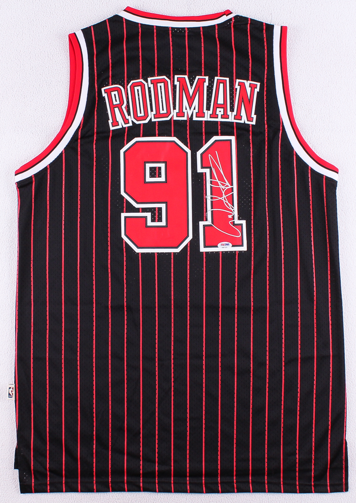 Dennis Rodman Signed Bulls Jersey (PSA COA) at PristineAuction.com Dennis Rodman Signed Bulls Jersey (PSA COA) at PristineAuction.com