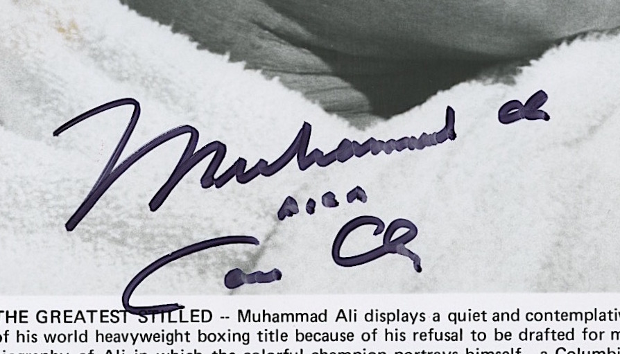 Muhammad Ali Signed Vintage 8x10 Photo Inscribed "AKA Cassius Clay" (JSA LOA) at PristineAuction.com Muhammad Ali Signed Vintage 8x10 Photo Inscribed "AKA Cassius Clay" (JSA LOA) at PristineAuction.com