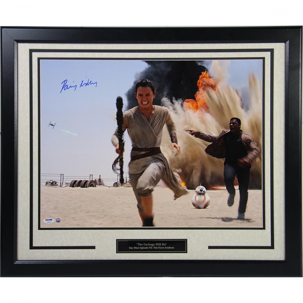 Daisy Riddle Running Daisy Ridley Signed