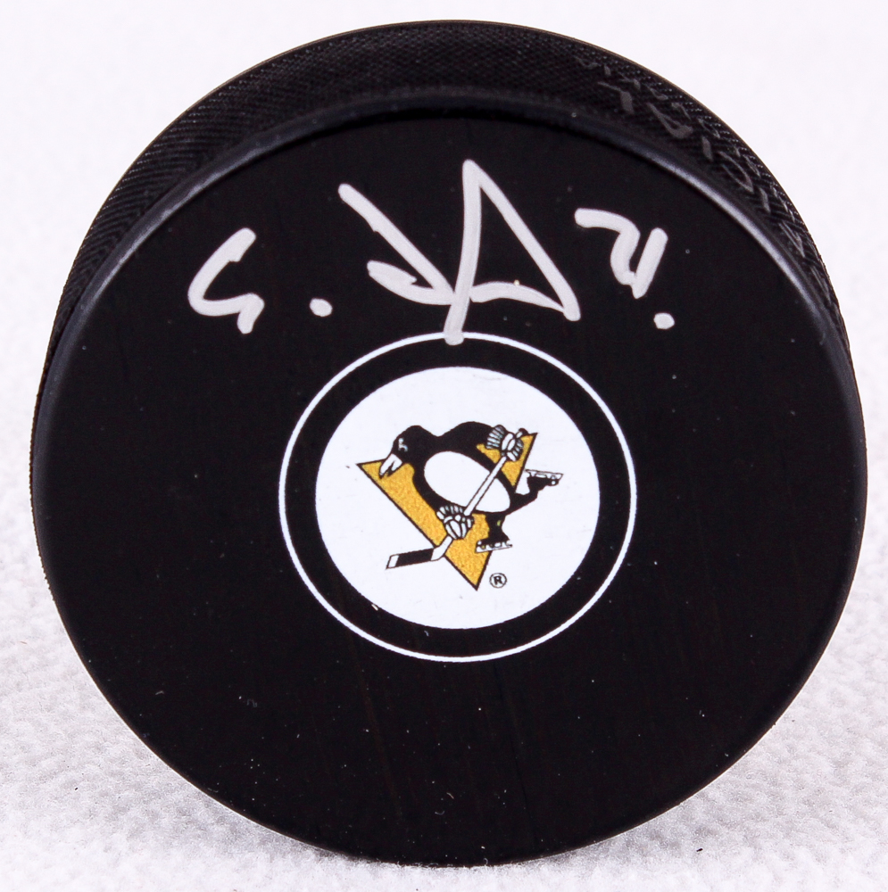 Evgeni Malkin Signed Penguins Logo Hockey Puck (TSE) at PristineAuction.com Evgeni Malkin Signed Penguins Logo Hockey Puck (TSE) at PristineAuction.com