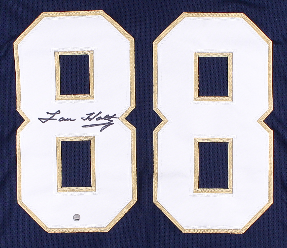 Lou Holtz Signed Notre Dame National Champs Jersey (Steiner COA) at PristineAuction.com Lou Holtz Signed Notre Dame National Champs Jersey (Steiner COA) at PristineAuction.com