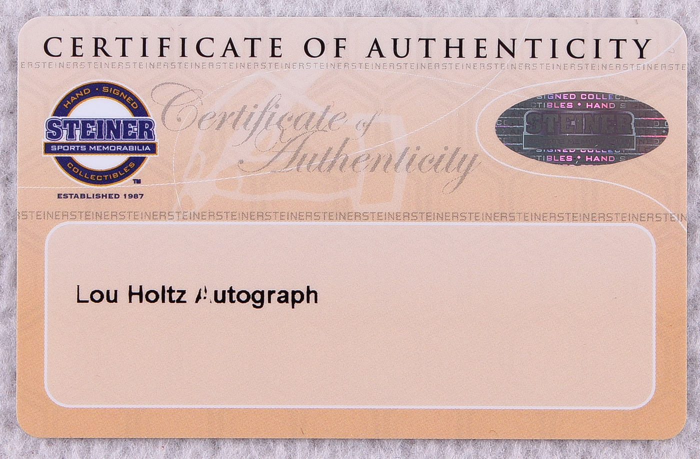 Lou Holtz Signed Notre Dame National Champs Jersey (Steiner COA) at PristineAuction.com Lou Holtz Signed Notre Dame National Champs Jersey (Steiner COA) at PristineAuction.com