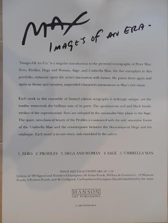 Peter Max "Sage" Signed 25.5" x 36" Serigraph on Paper #191/300 at PristineAuction.com Peter Max "Sage" Signed 25.5" x 36" Serigraph on Paper #191/300 at PristineAuction.com