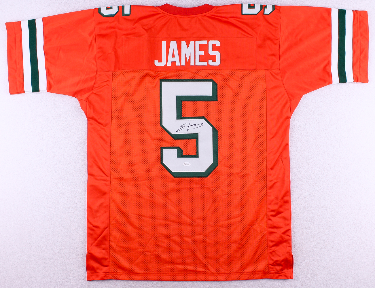 Edgerrin James Signed University of Miami Jersey (JSA COA) at PristineAuction.com Edgerrin James Signed University of Miami Jersey (JSA COA) at PristineAuction.com