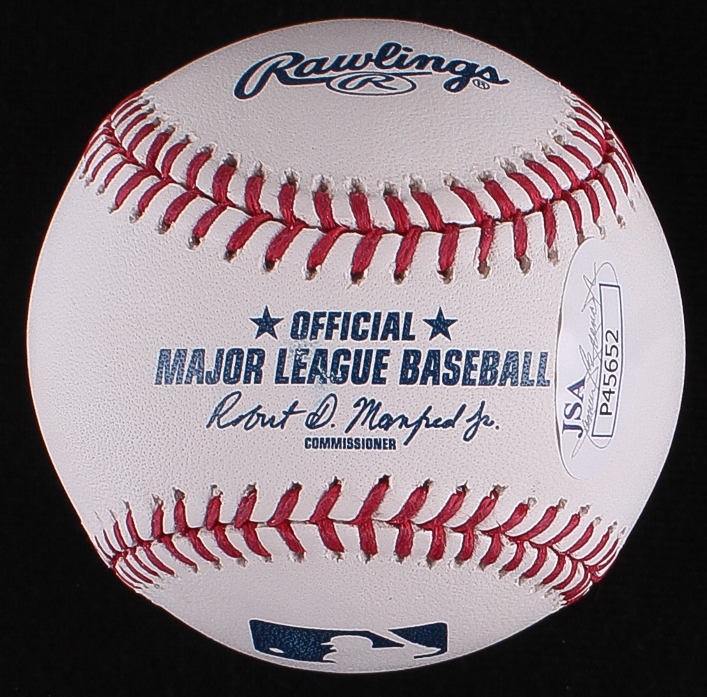 John Rocker Signed OML Baseball Inscribed "Trump 16" (JSA COA) at PristineAuction.com John Rocker Signed OML Baseball Inscribed "Trump 16" (JSA COA) at PristineAuction.com