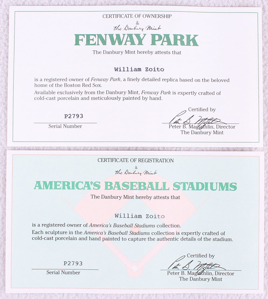 Fenway Park Stadium Figurine by The Danbury Mint at PristineAuction.com Fenway Park Stadium Figurine by The Danbury Mint at PristineAuction.com
