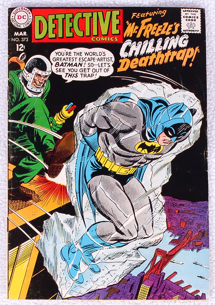 1968 Detective Comics Vol 1 #373 "Mr. Freeze's Chilling Deathtrap" DC Comic at PristineAuction.com 1968 Detective Comics Vol 1 #373 "Mr. Freeze's Chilling Deathtrap" DC Comic at PristineAuction.com
