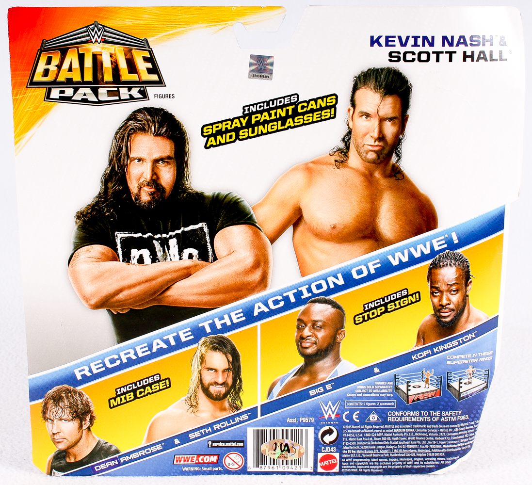 Kevin Nash & Scott Hall Signed "Battle Pack" WWE Action Figures with Original Box (MAB COA) at PristineAuction.com Kevin Nash & Scott Hall Signed "Battle Pack" WWE Action Figures with Original Box (MAB COA) at PristineAuction.com