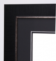 Sport Picture Frames 11x14 16x20 And 8x10 With Matting Custom Frame For 11x14 Photo Black And Silver With Double Matting Overall